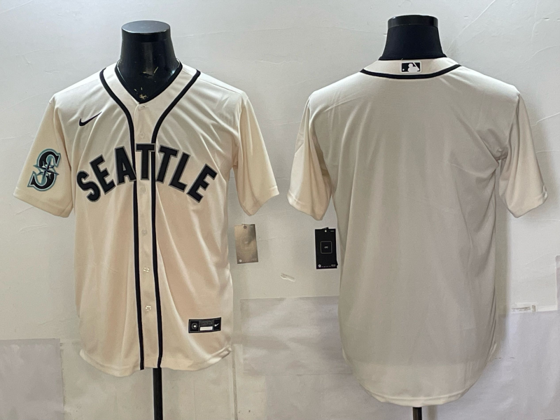 Men 2026 Seattle Mariners blank cream Nike MLB Jersey 09879->chicago white sox->MLB Jersey